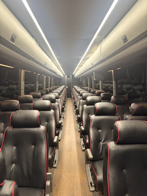 Coach Bus Interior — 54 Passengers