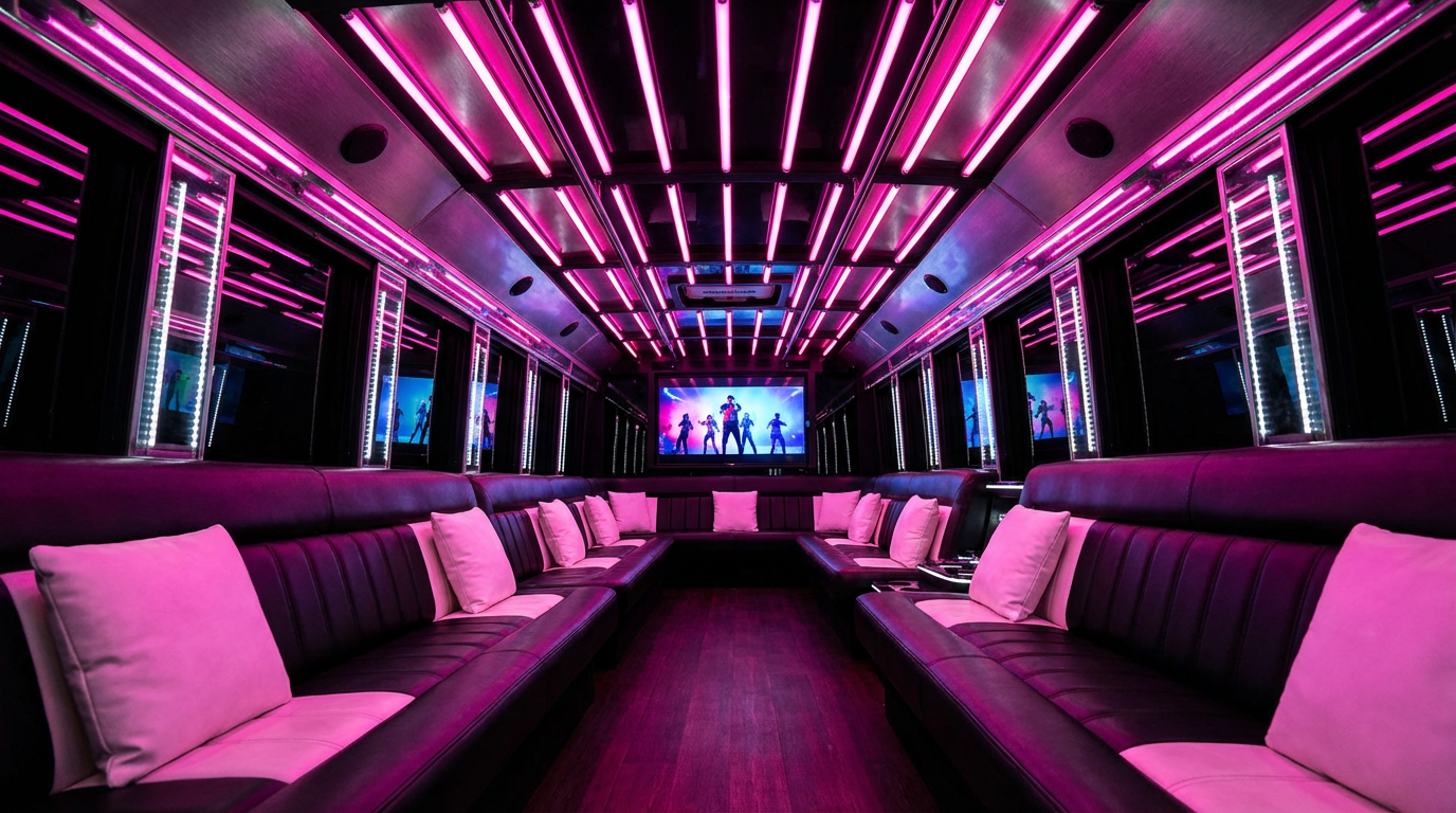 Luxury Party Bus Interior